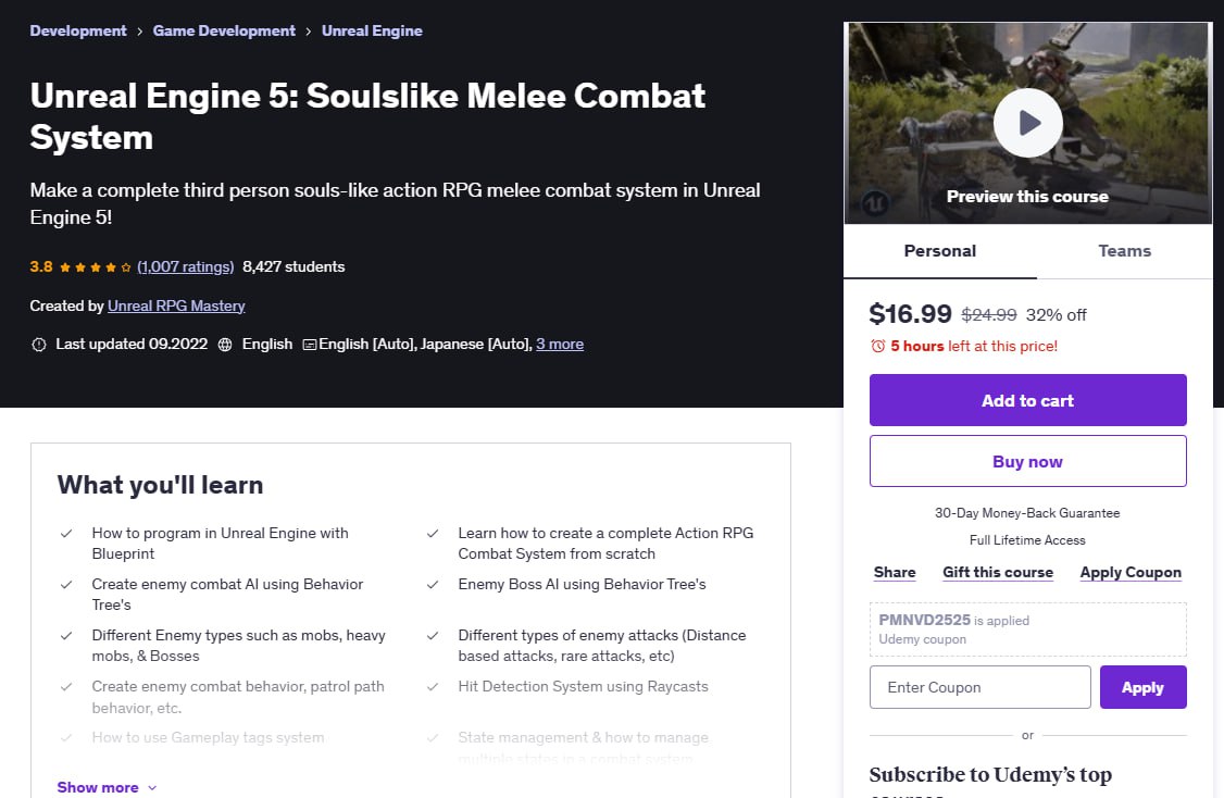 Soulslike Melee Combat System - Unreal Engine 5