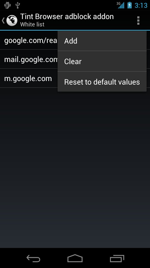 TINT BROWSER ADBLOCK ADDON 1.1 screenshot_01
