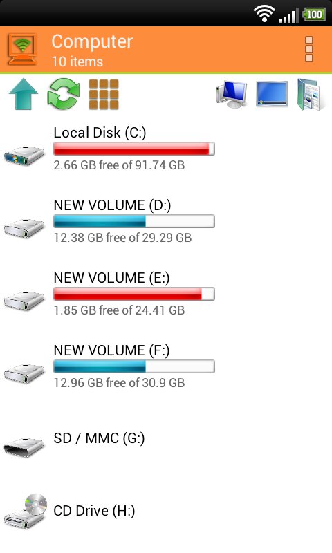 WIFI PC FILE EXPLORER 1.5.26 screenshot_01