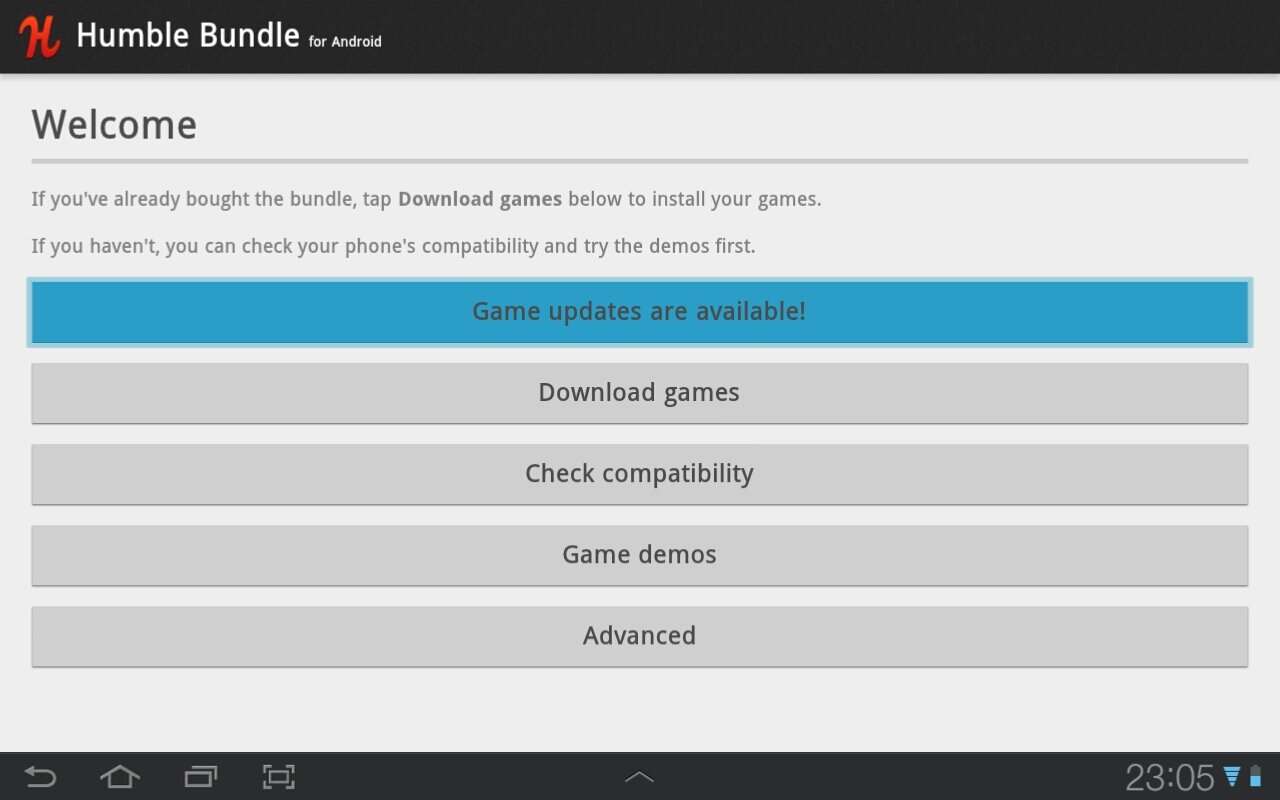 HUMBLE BUNDLE 1.2.1 screenshot_01