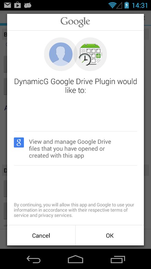 DYNAMICG GOOGLE DRIVE PLUGIN 7.90 screenshot_02