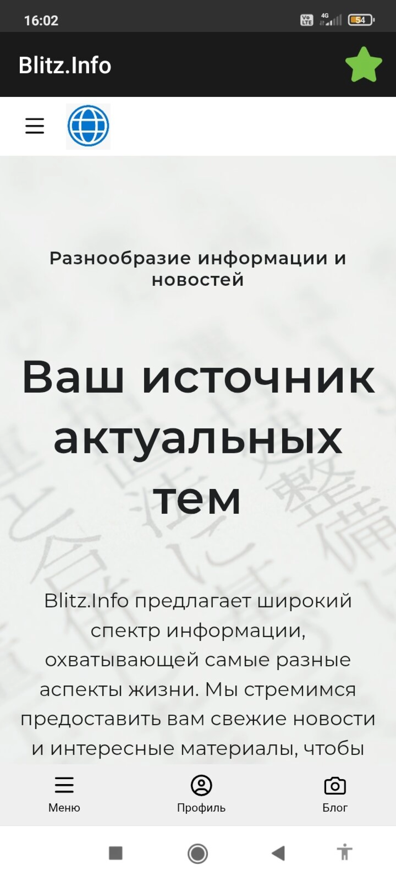 Screenshot #1 - BLITZ.INFO