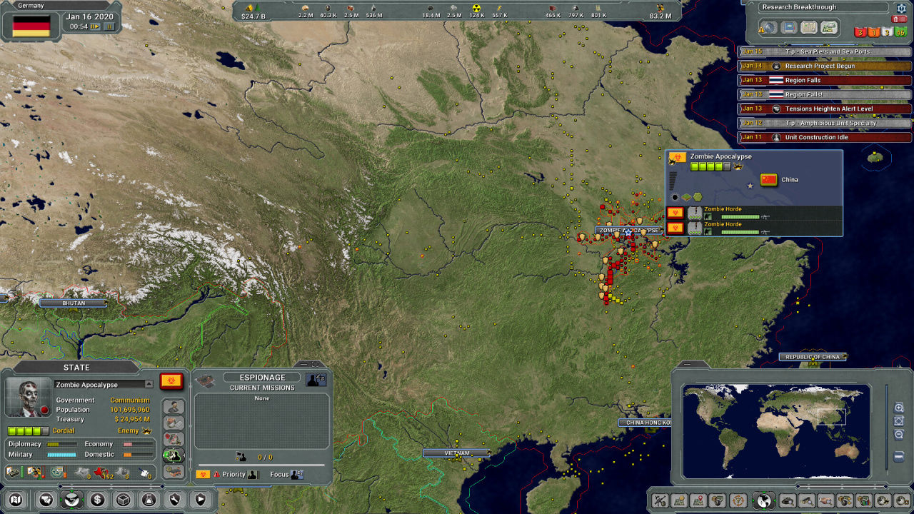 Screenshot #2 - Supreme Ruler Global Outbreak