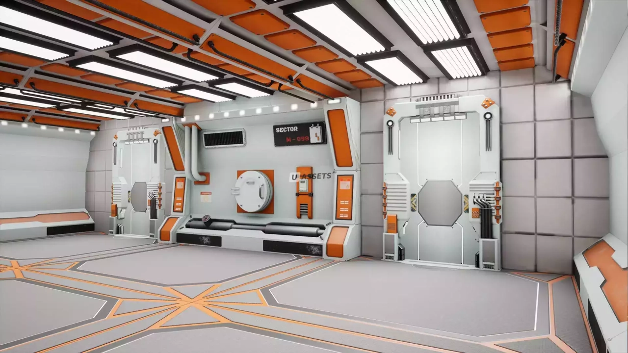 Screenshot #4 - SciFi Space Modular Level