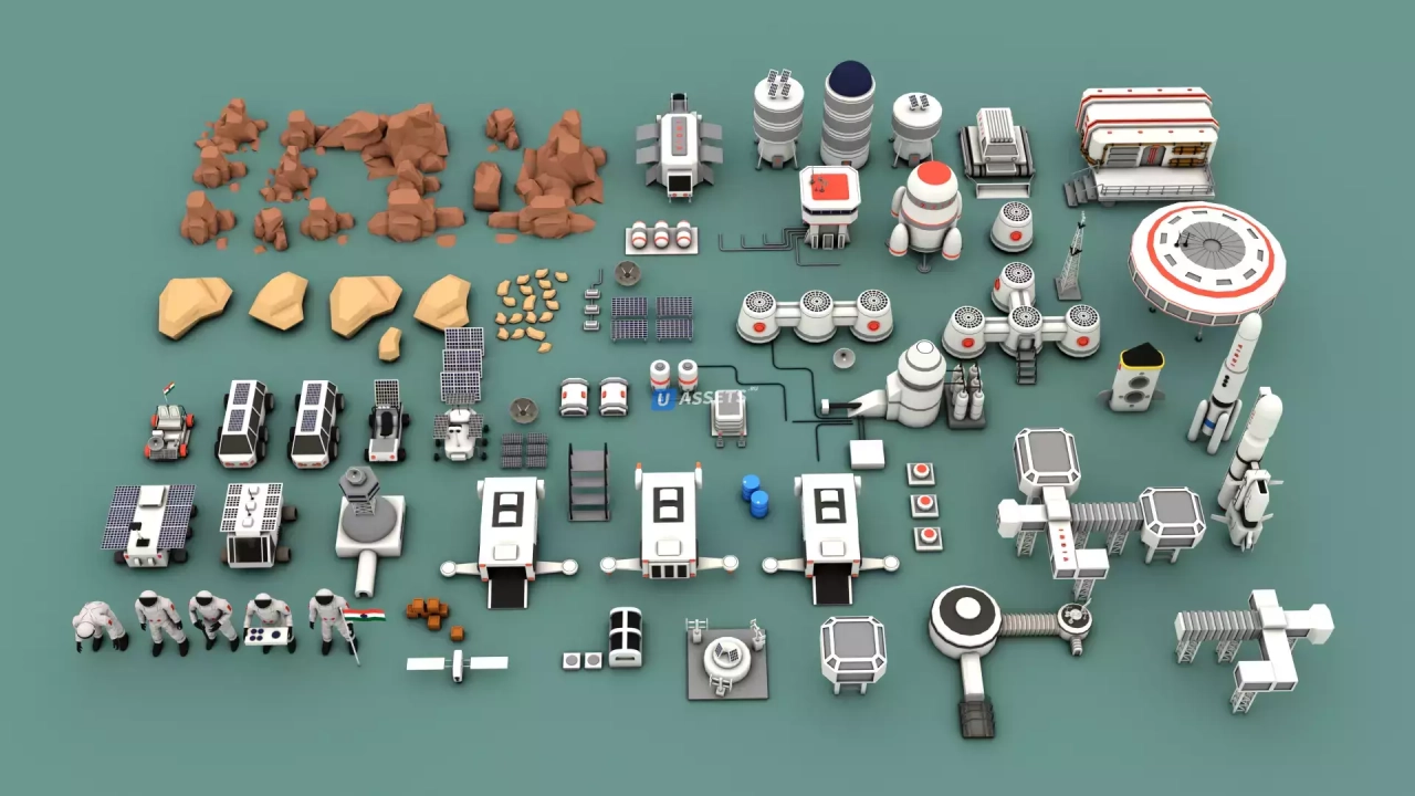 Screenshot #1 - POLYGON - Sci-Fi Space Pack