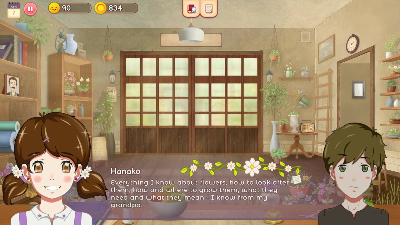 Screenshot #1 - Hanako's Flower Shop