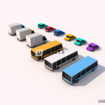 Screenshot #2 - Cartoon Low Poly City Cars Pack