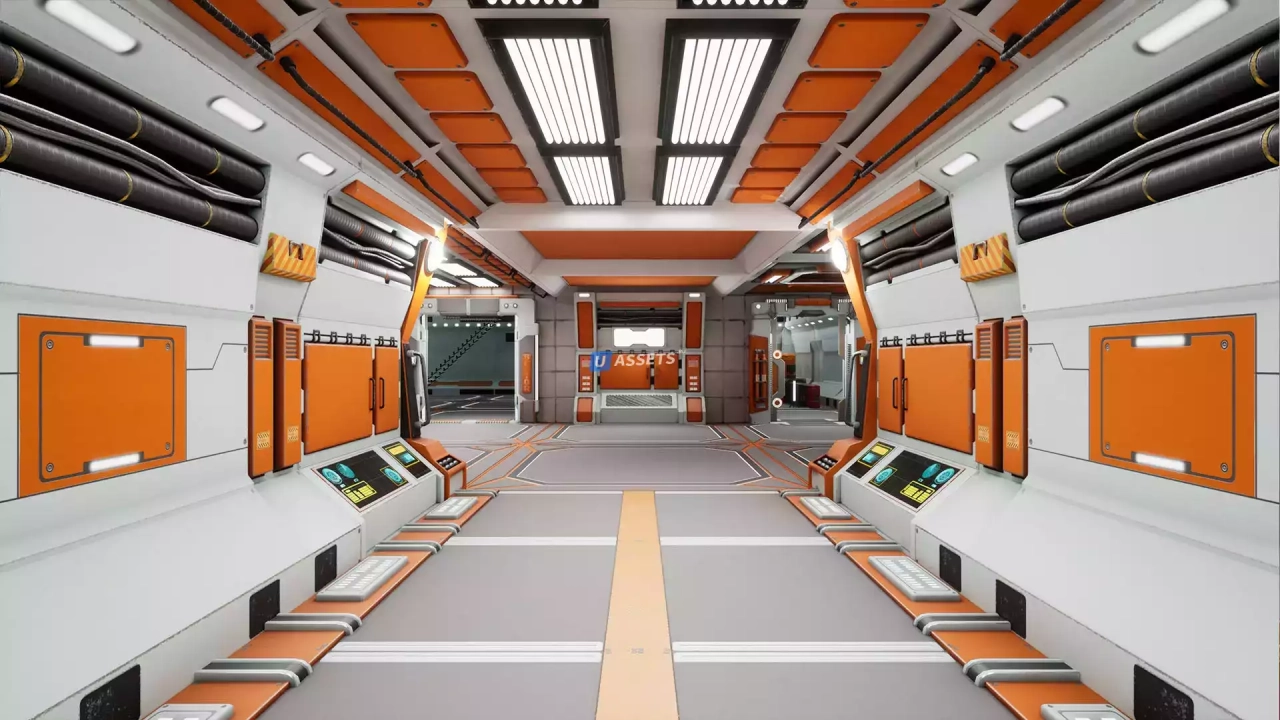 Screenshot #2 - SciFi Space Modular Level