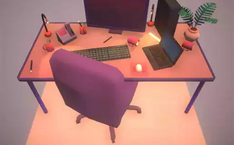 Low Poly Desk