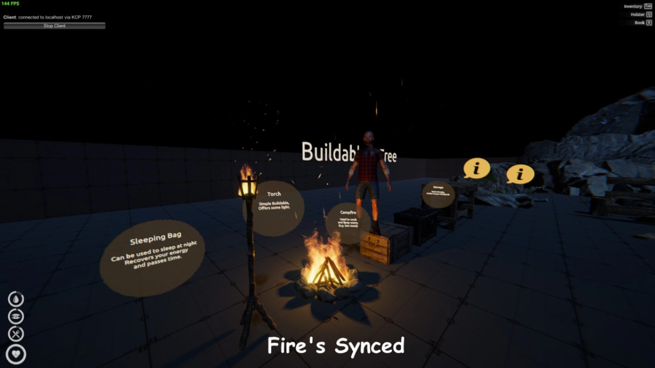Screenshot #2 - Survival Template Pro MP — Multiplayer Survival System for Unity (Netick Networking)