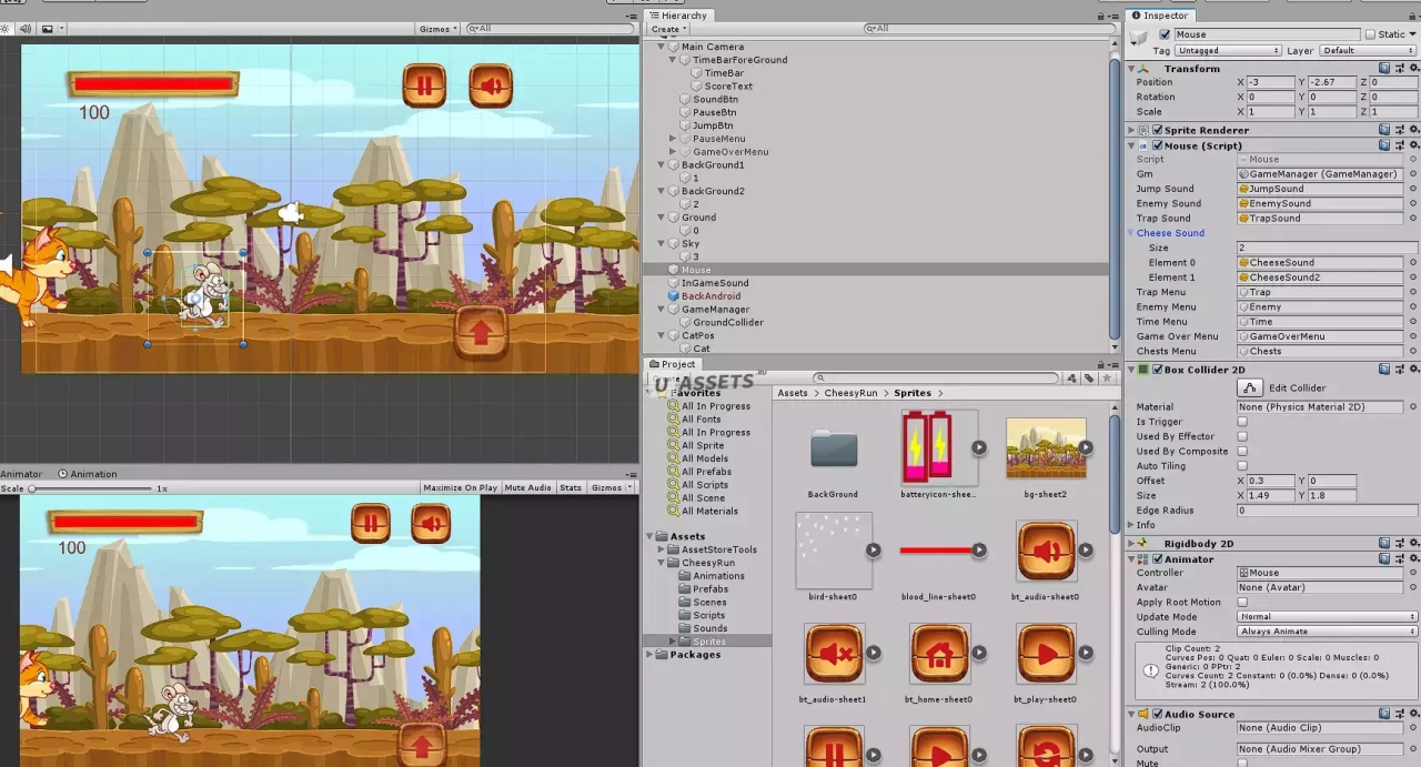 Screenshot #4 - Cheesy Run - Cartoon Runner Game