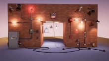 Electrical set / lamps /wires