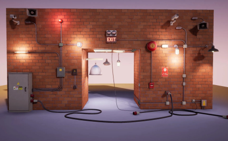 Electrical set / lamps /wires