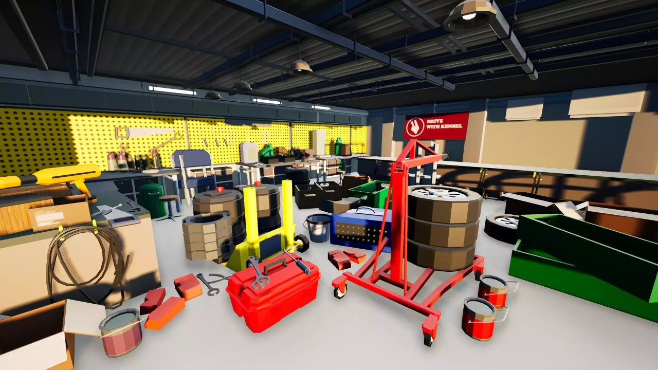 Screenshot #2 - Garage Environment Pack - Low Poly