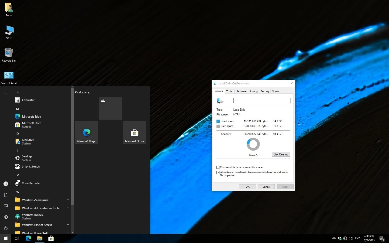 Screenshot #3 - Windows 10 Pro x64 22H2 Build 19045.6036 FULL