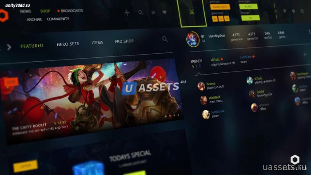 Screenshot #1 - MOBA UI KIT