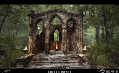 [HDRP] Ruined Crypt - Unity (v2022.3.55 or higher)