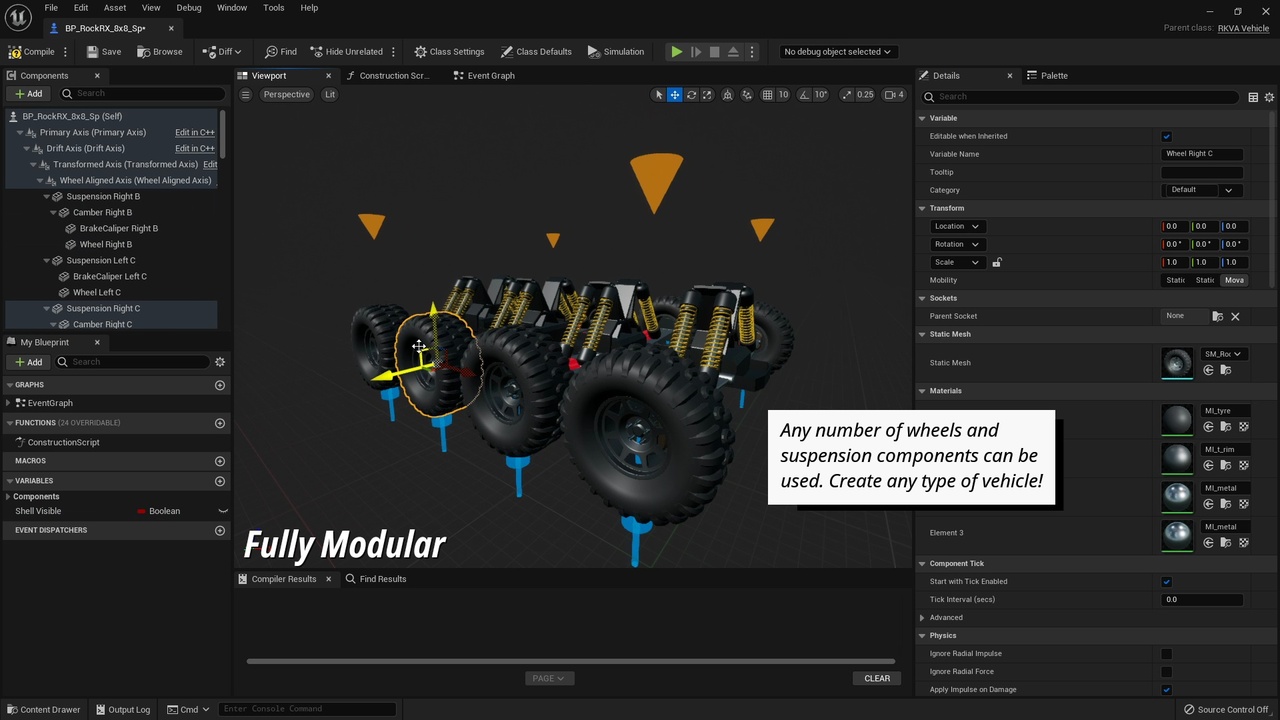 Screenshot #6 - RKVA Rigless Kinematic Vehicle Animation UE5.6  v1.0.5b