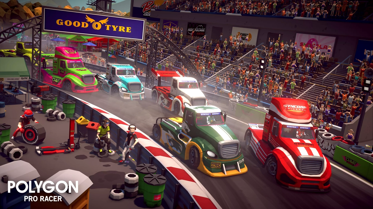 Screenshot #6 - POLYGON - Pro Racer Pack - Art by Synty forUnity