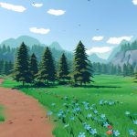Screenshot #2 - Idyllic Woodlands - Stylized Fantasy RPG Environment