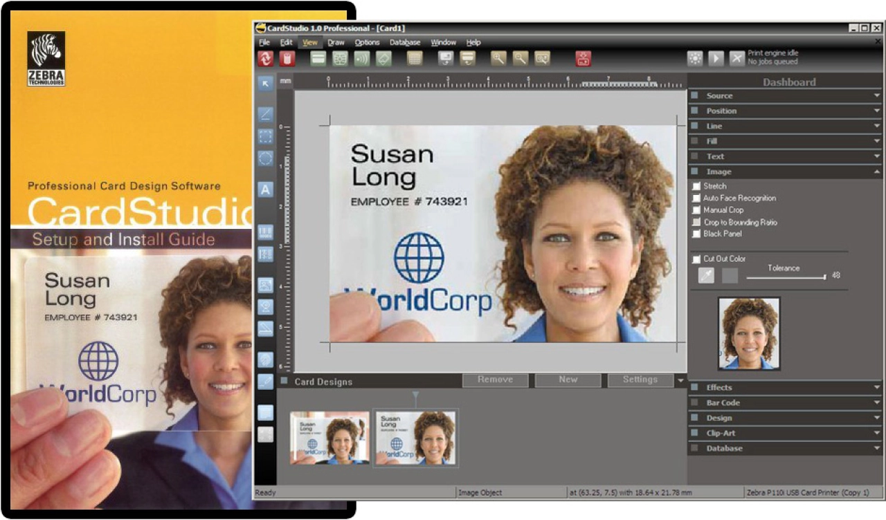 Screenshot #1 - Zebra CardStudio Professional 2.5.23.0 + crack