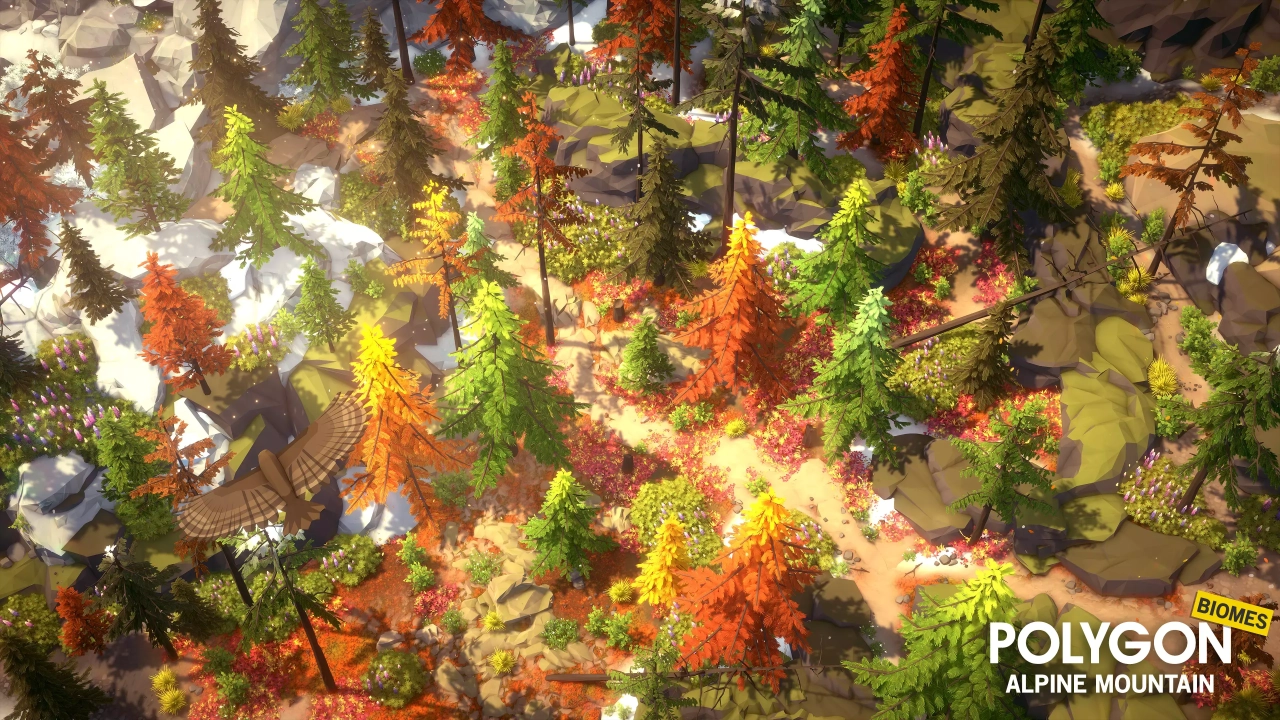 Screenshot #3 - POLYGON - Alpine Mountain - Nature Biomes (URP)