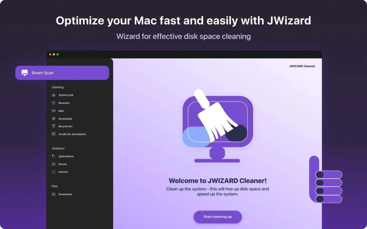 Screenshot #1 - 🧹 JWIZARD Cleaner v1.5.0.0.12.181 Multilingual — мощный клинер