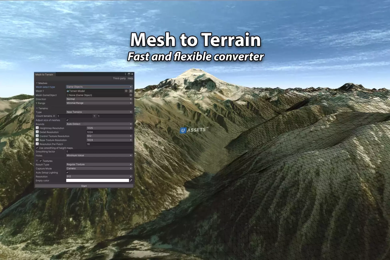 Screenshot #1 - Mesh to Terrain v2.1.5