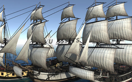 Low/Mid Poly Brig Ship Pack