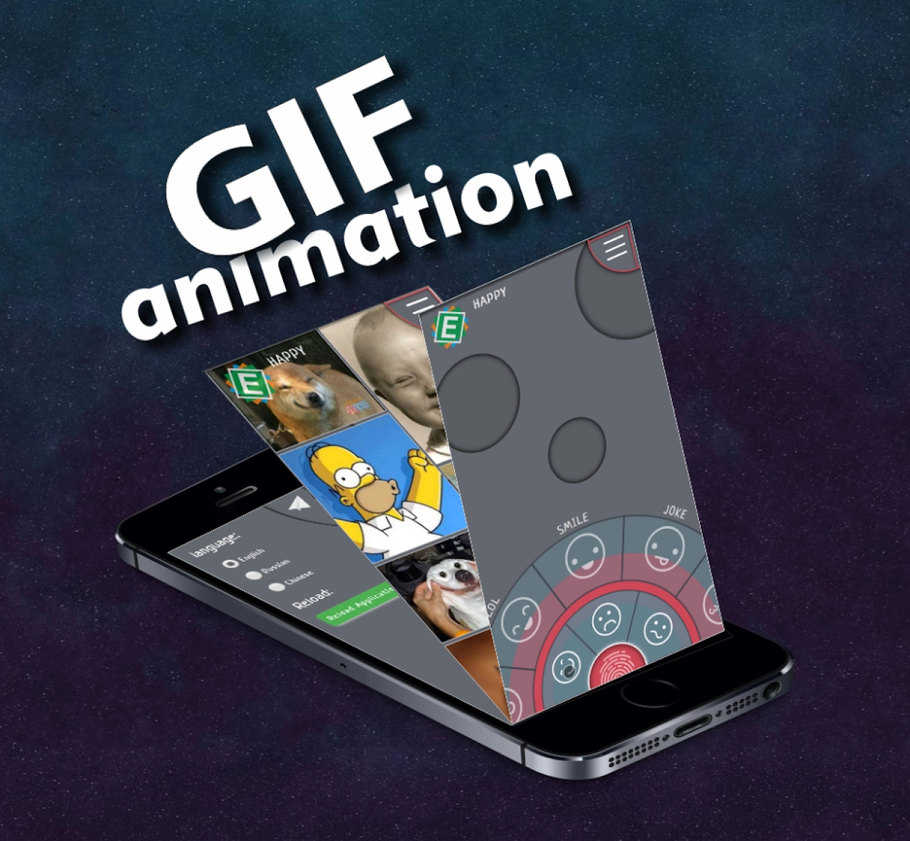 Screenshot #1 - EMOEUPHORIA - FUNNY GIFS 2.0.3