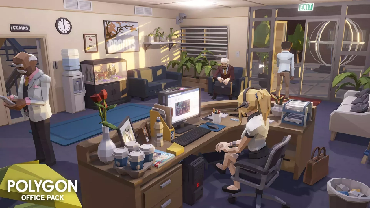 Screenshot #4 - POLYGON Office - Low Poly 3D Art by Synty