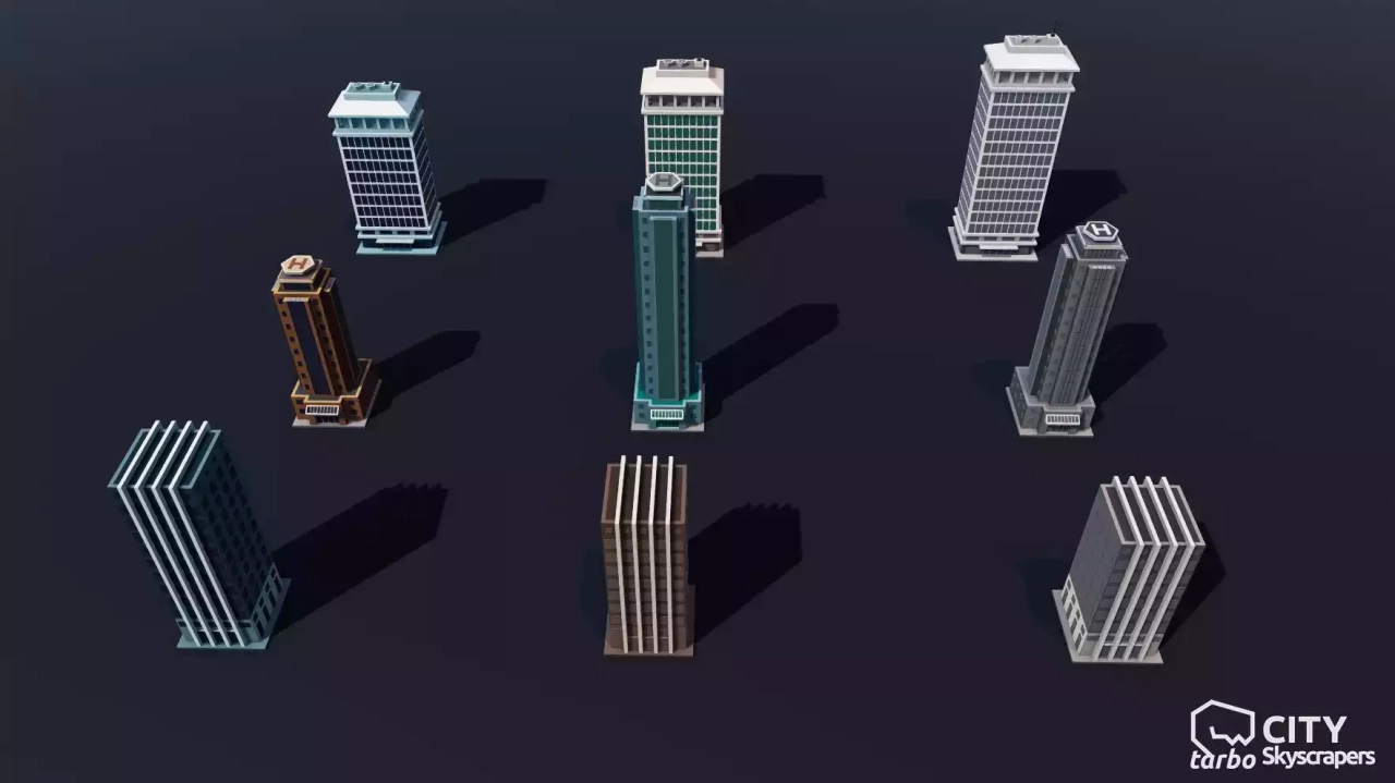 Screenshot #4 - Turbo City Skyscraper Pack