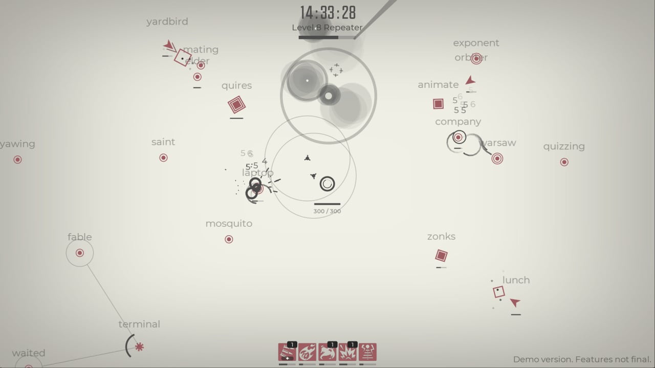 Screenshot #1 - Glyphica: Typing Survival