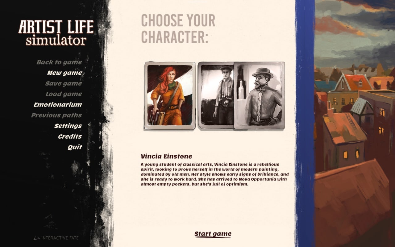 Screenshot #1 - Artist Life Simulator
