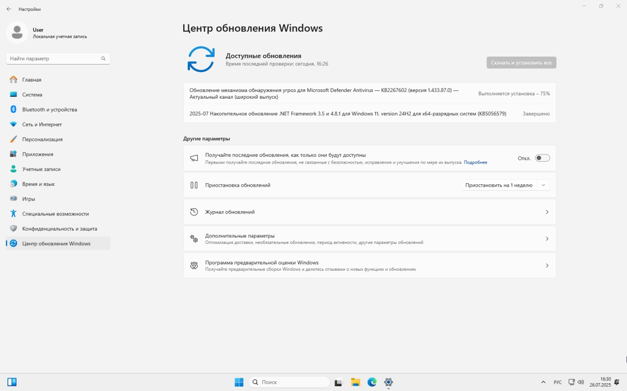 Screenshot #10 - Windows 11 Pro 24H2 Build 26100.4652 by Igors_VL версия с защитником