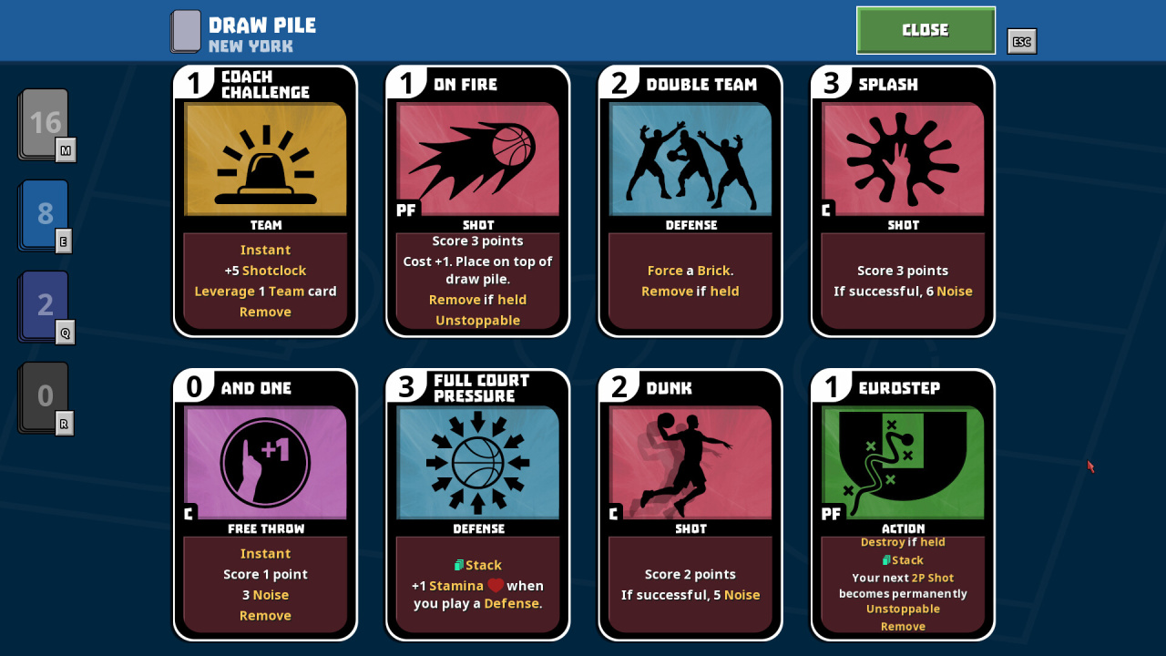Screenshot #3 - Clutchtime: Basketball Deckbuilder