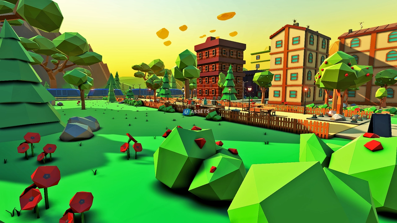 Screenshot #2 - Low Poly City. Asheville