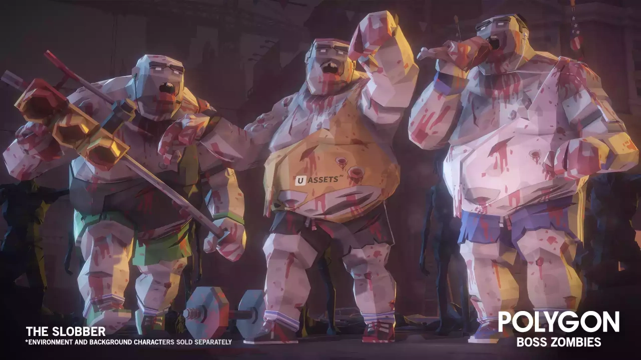Screenshot #4 - POLYGON Boss Zombies - Low Poly 3D Art by Synty