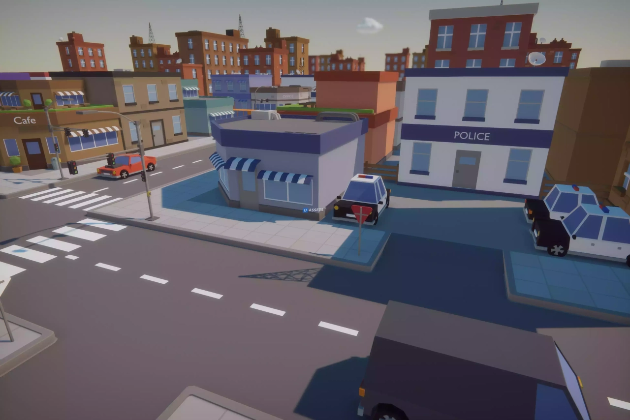 Screenshot #4 - Cartoon Low Poly City Pack