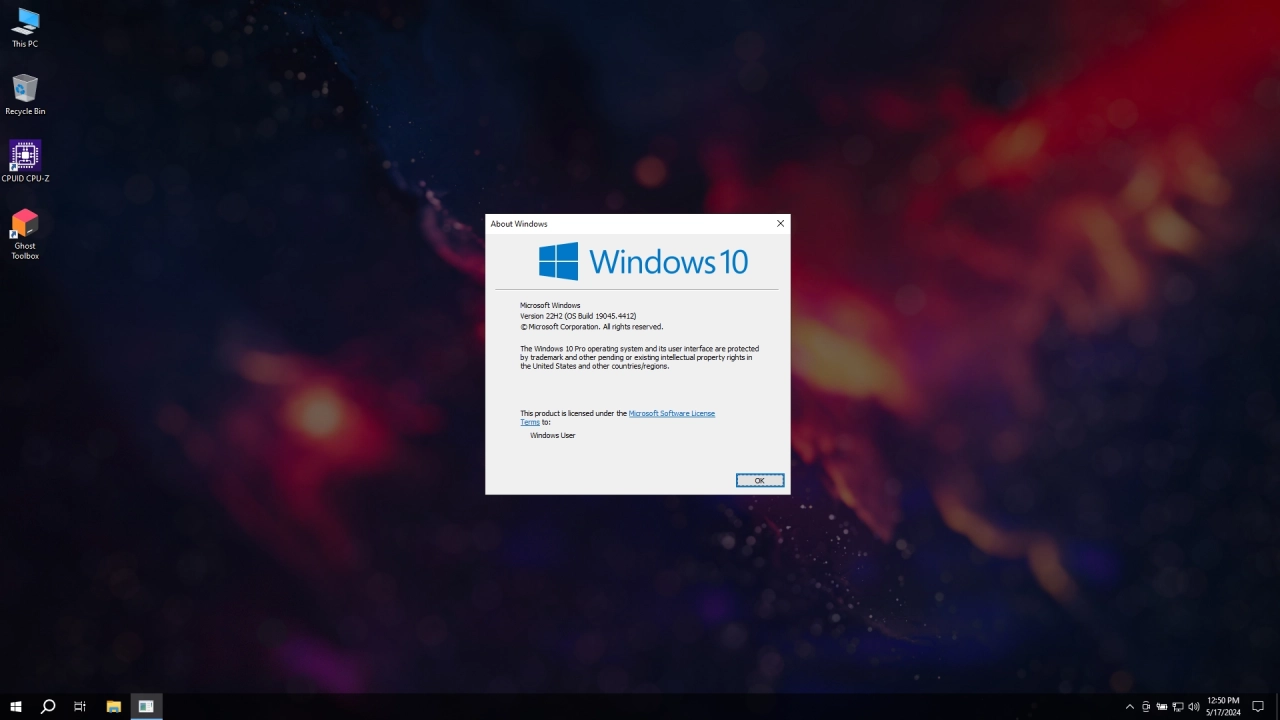 Screenshot #5 - Windows 10 PRO 20H1 - 22H2 1904X.4412 by Ghost Spectre x64