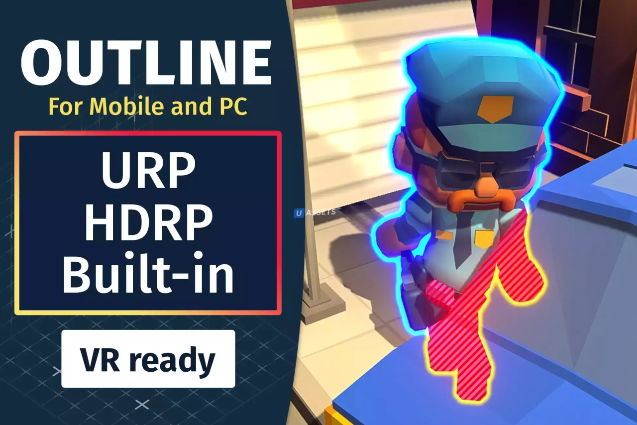 Screenshot #1 - Easy Performant Outline 2D | 3D (URP / HDRP and Built-in Renderer)
