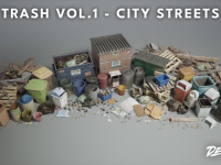 Screenshot #1 - Trash VOL.1 – City Streets (Nanite and Low Poly Versions) 5.4