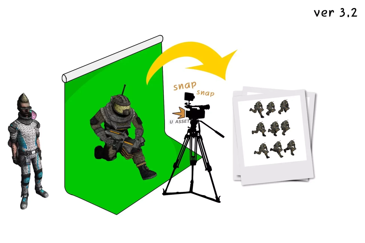 Screenshot #1 - Animation Baking Studio (3D to 2D)