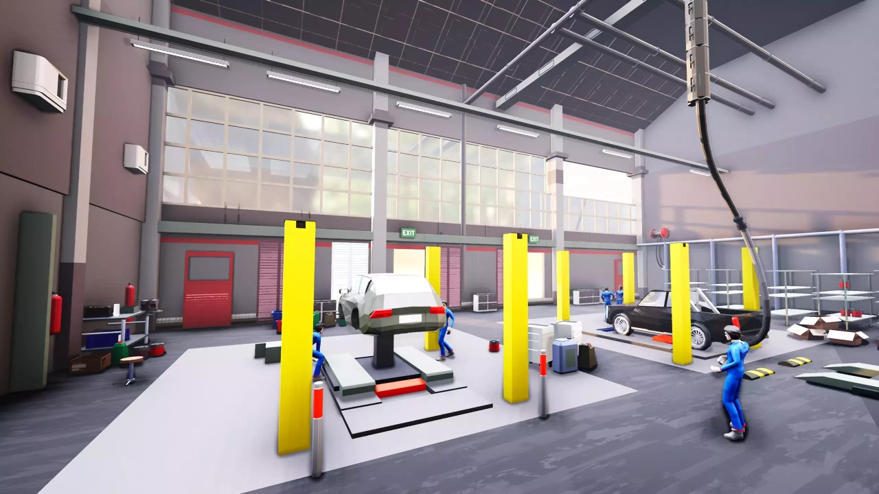 Screenshot #1 - Garage Environment Pack - Low Poly