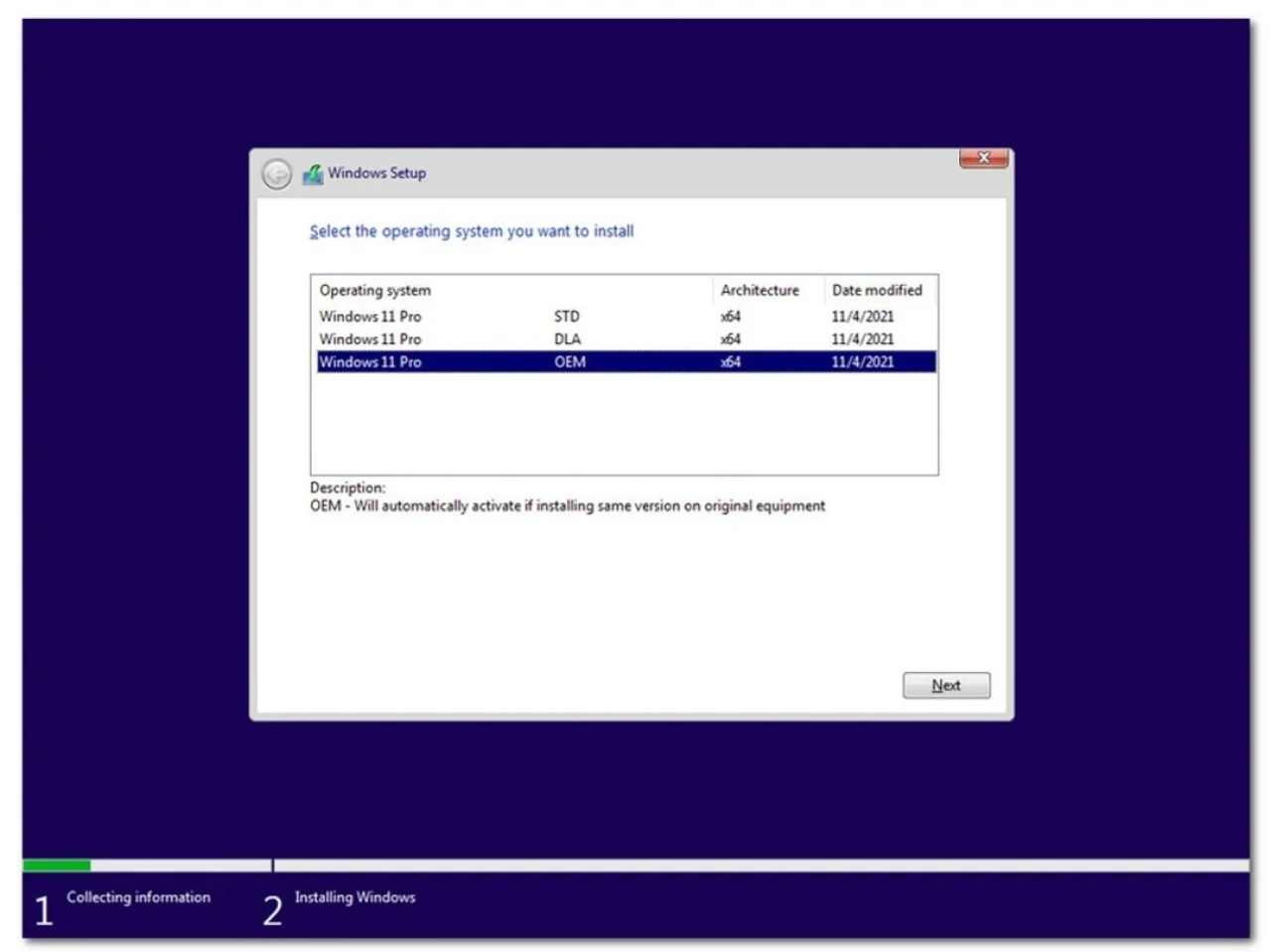 Screenshot #4 - Windows 11 Pro x64 3in1 21H2 Build 22000.708