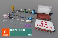 Medicine chest - pharmacy set