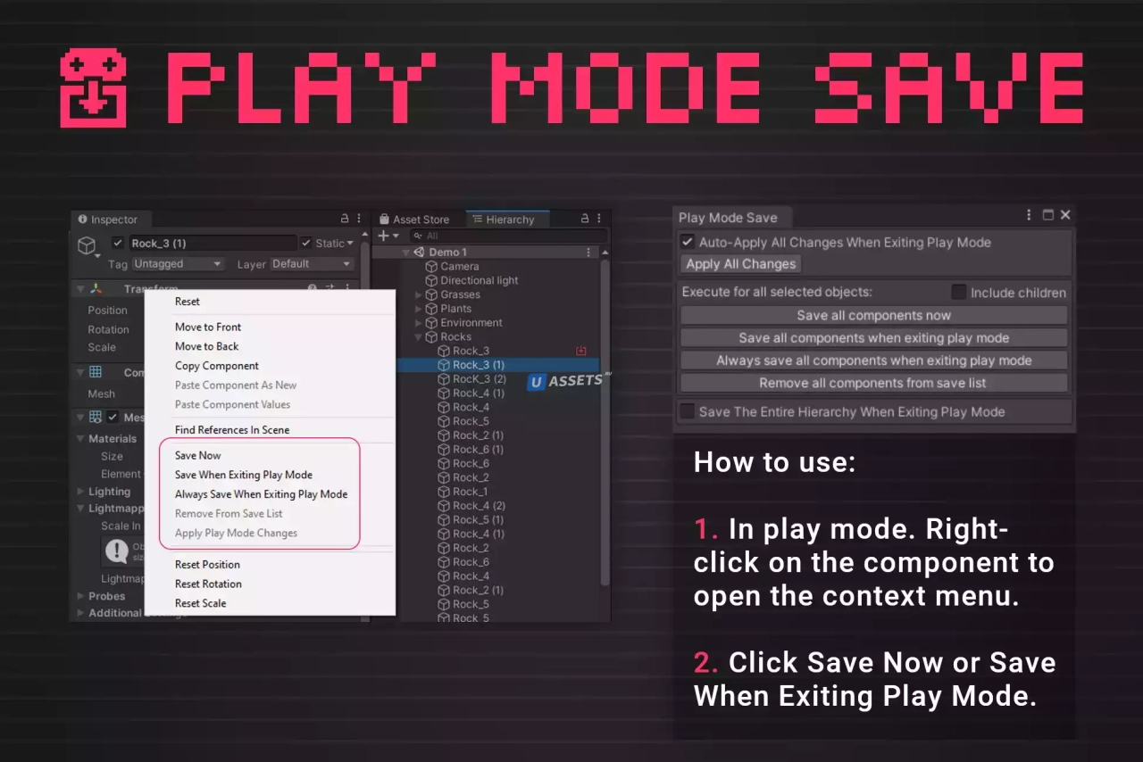 Screenshot #2 - Play Mode Save