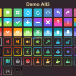 Screenshot #3 - 6000+ Flat Buttons Icons Pack