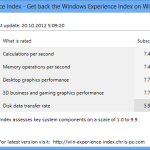 Screenshot #1 - ChrisPC Win Experience Index 7.24.0404 на русском
