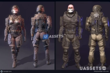 Futuristic Soldier`s Pack